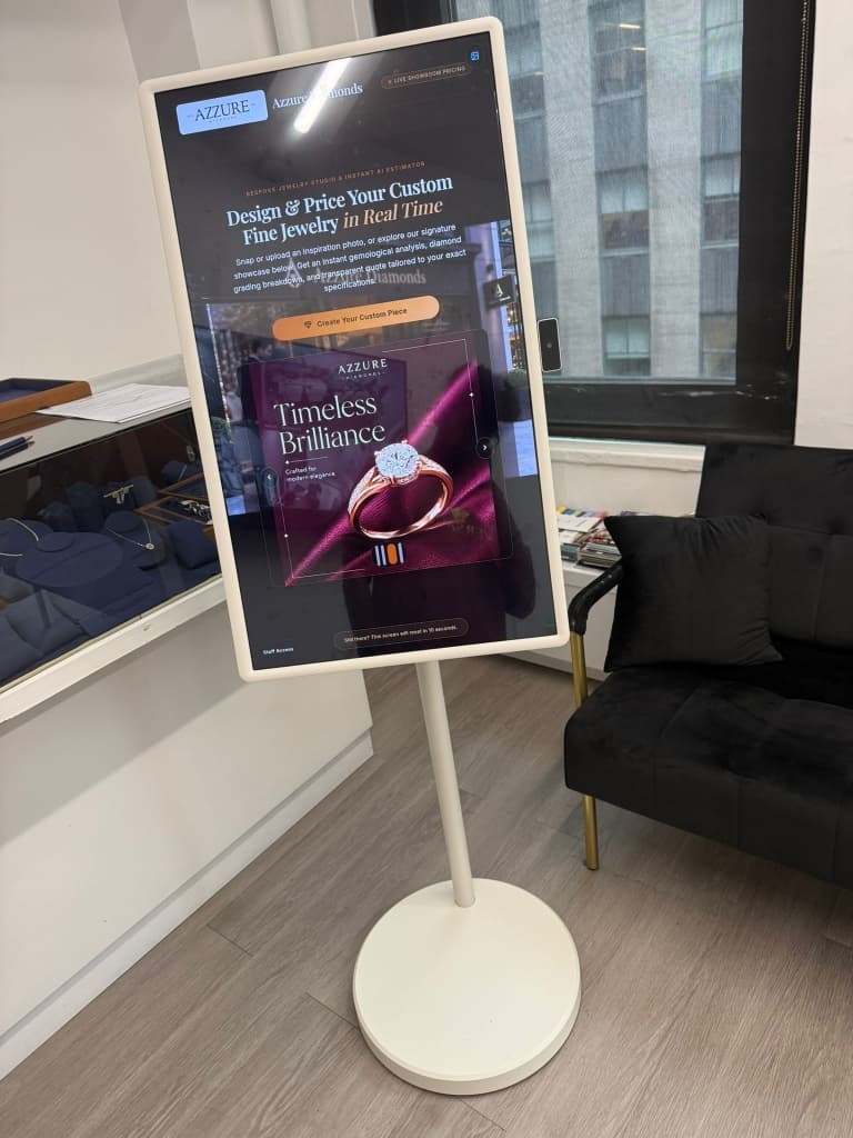 AUZZY AI-Powered Jewelry Showroom Workstation