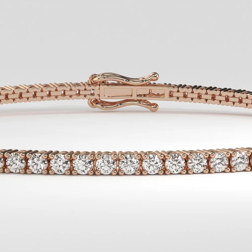 Same bracelet in rose gold, close-up view